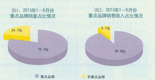 2013年1至6月份烟草行业重点品牌发展报告