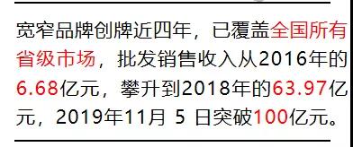 宽窄百亿，市场托起新高度